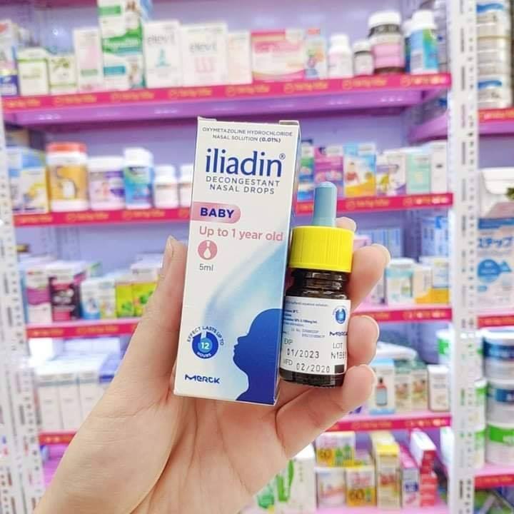 Nhỏ mũi Iliadin Singapore cho trẻ dưới 1 tuổi