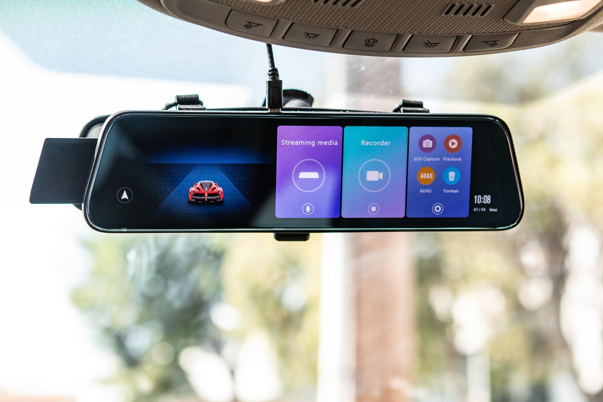 Camera Hành Trình Acumen D10+ camera gương ghi hình trước sau kiêm lùi + tặng kèm thẻ nhớ 16G