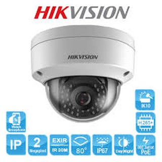 [HCM]Camera IP 2MP bán cầu DS-2CD1123G0E-I độ phân giải 2MP1920×1080  25fps ống kính Cố định 2.8mm