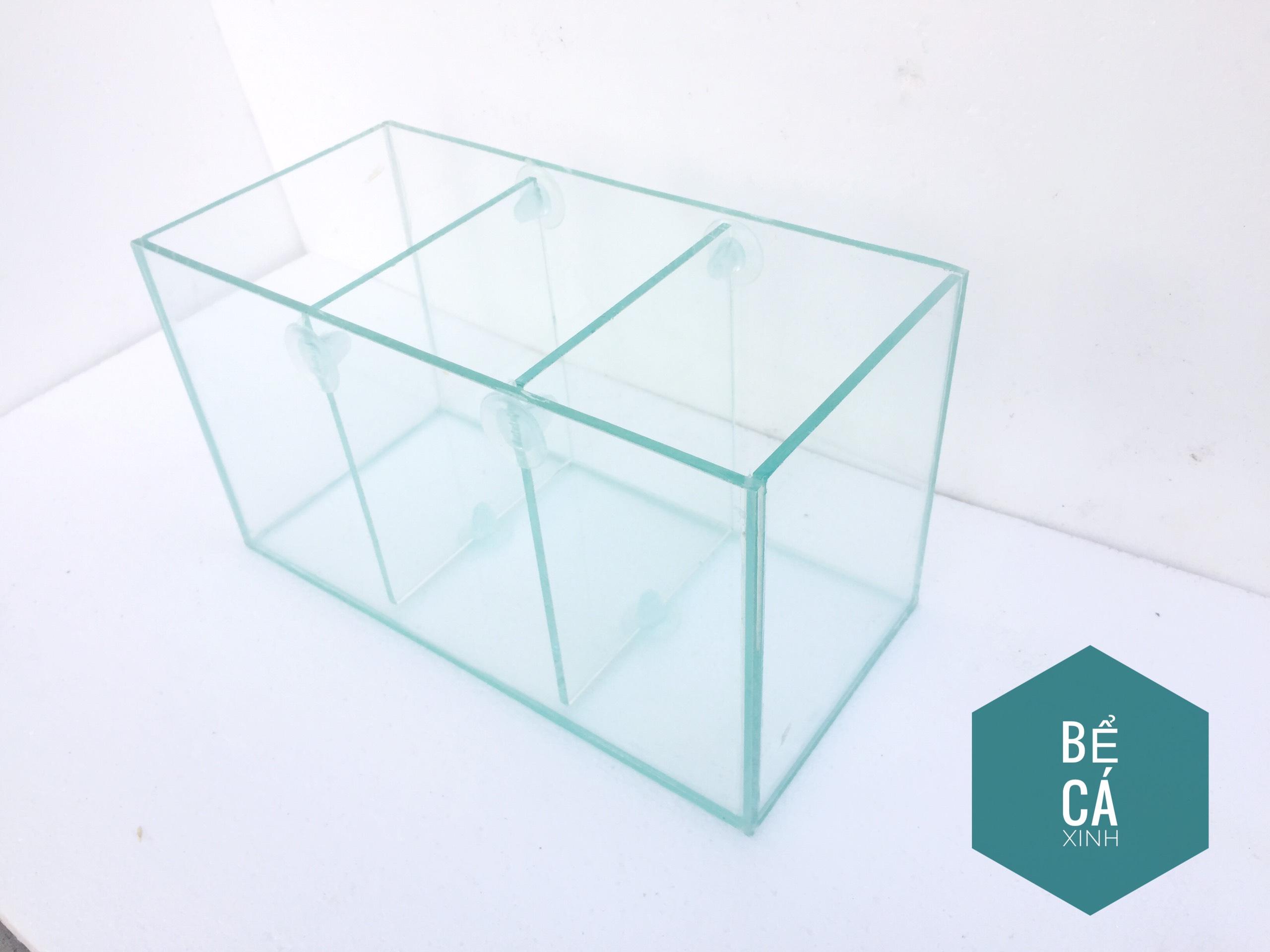 Bể cá betta ngăn ba, bể cá mini để bàn ( tấm ngăn có thể tháo lắp)