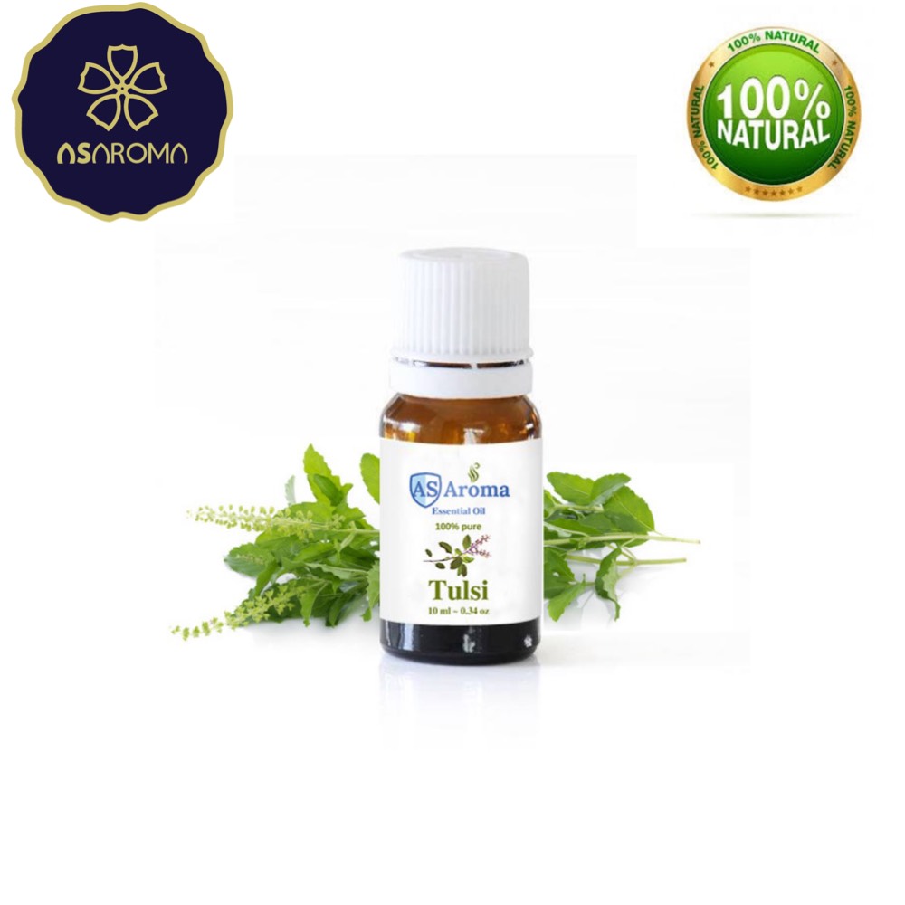 [HCM]TINH DẦU HƯƠNG NHU DƯỠNG TÓC GIẢI CẢM TĂNG SỨC ĐỀ KHÁNG Tulsi Asaroma- 10ml