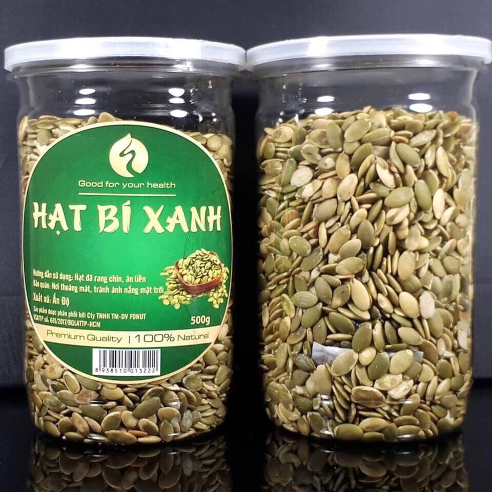 Nhân hạt bí xanh ấn độ - hộp 500g -làm sữa cho bé