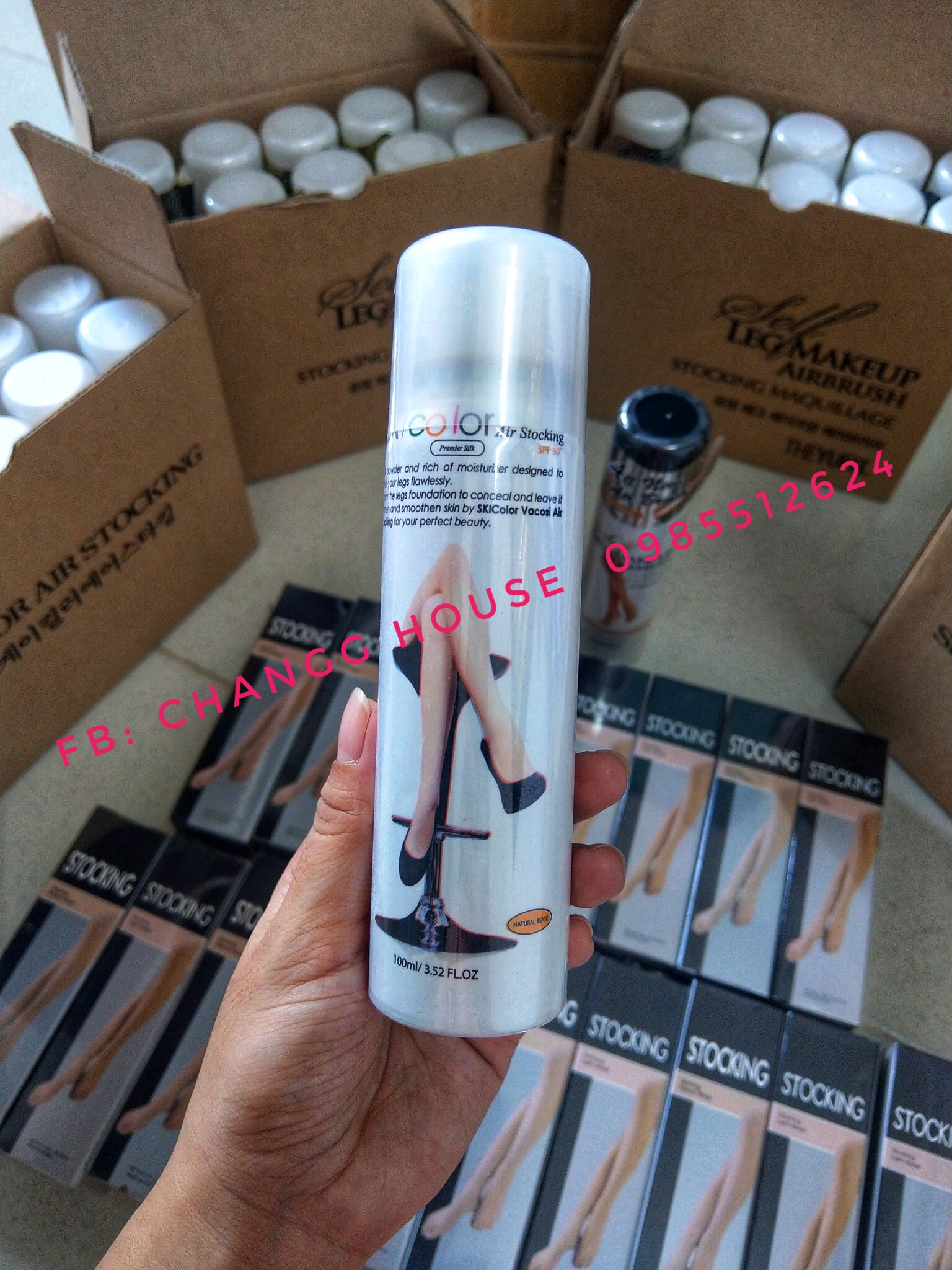 TẤT PHUN HÀN QUỐC VACOSI SKI COLOR 100ML