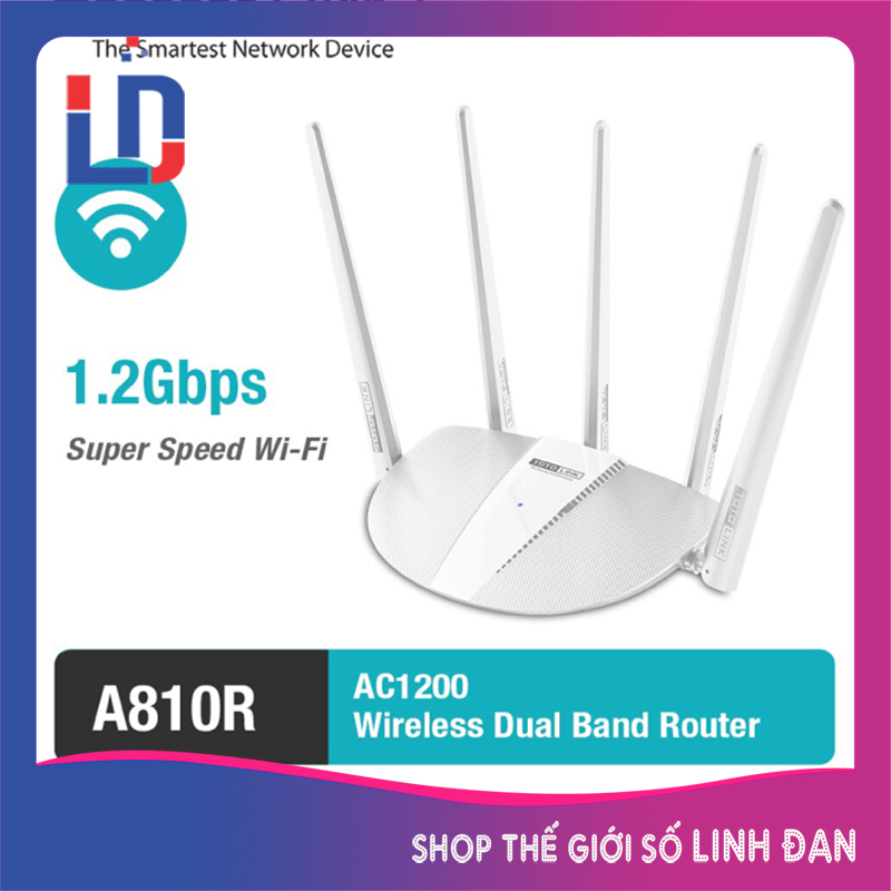 Bộ phát sóng WiFi Totolink A810R 1200Mbps sóng cực khỏe