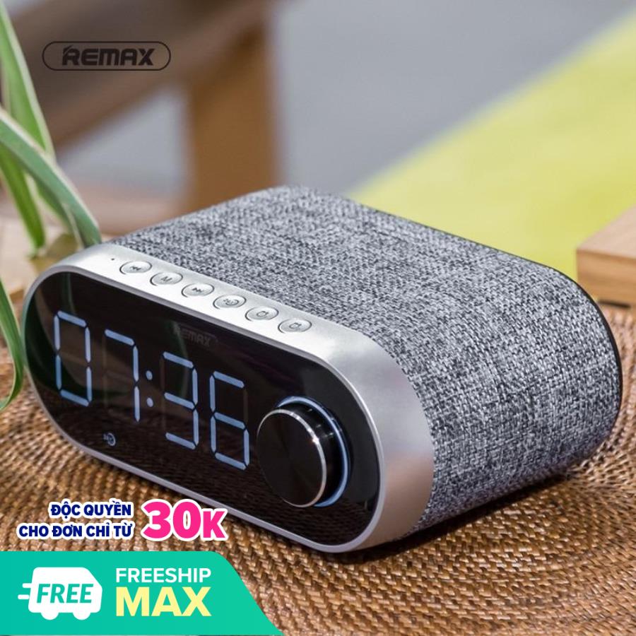 Loa bluetooth kiêm đồng hồ báo thức cao cấp nghe đa năng FM, USB, Thẻ nhớ âm thanh nổi HiFi Remax RB - M26 - Phân phối bởi Vietstore