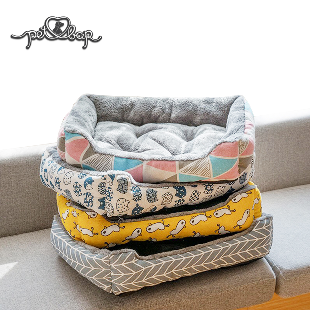 [Hoàn Tiền 10%] Đệm ấm cho chó mèo lót lông có thể dùng với thảm mùa hè. Nệm chữ nhật cho thú cưng chống xê dịch