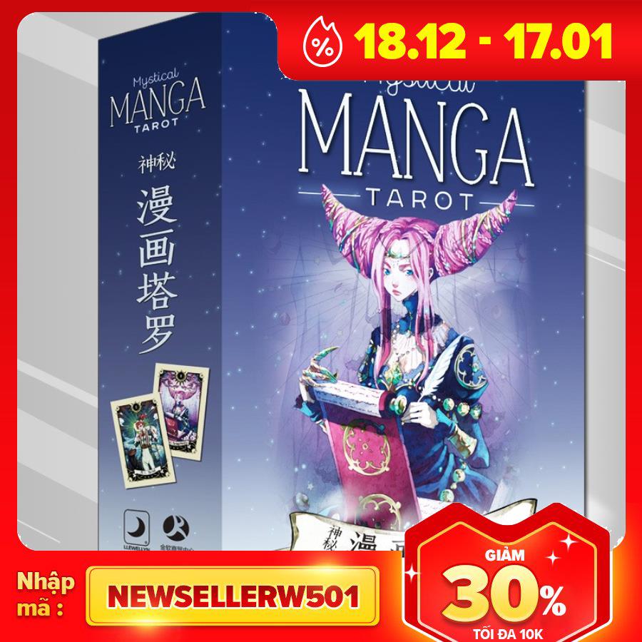 Combo Bộ Thẻ Bài Bói Mystical Manga Tarot+Tài Liệu Hướng Dẫn Tiếng Việt+Túi Nhung
