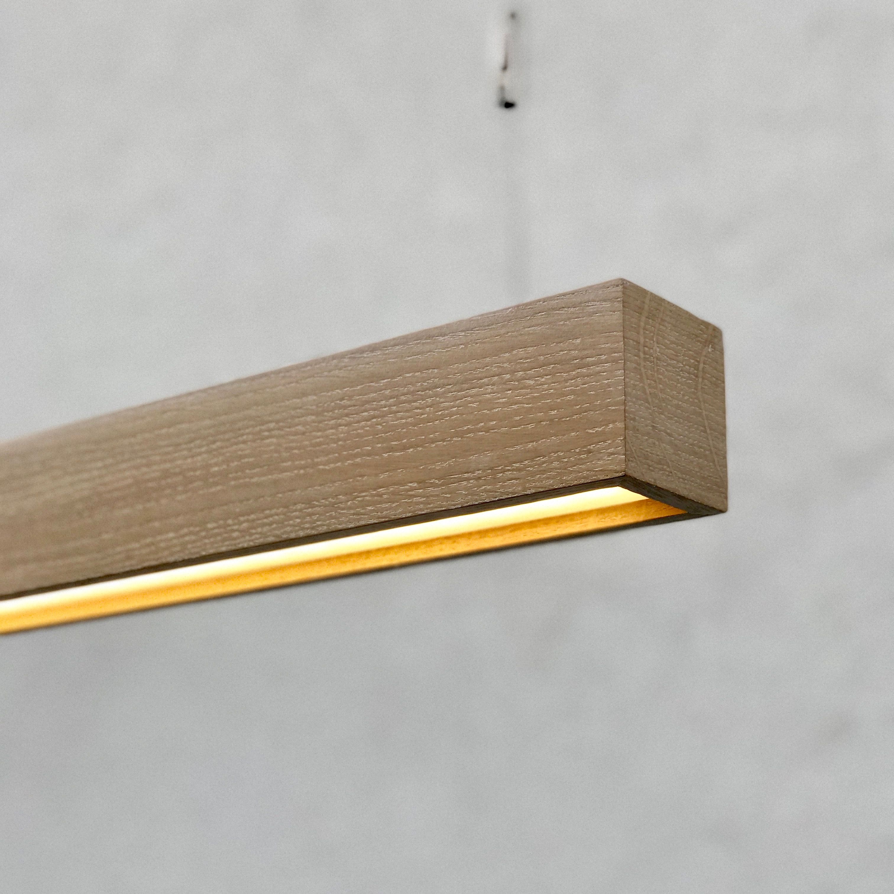 Đèn thanh gỗ- đèn gỗ MDF - đèn thả trần PGK