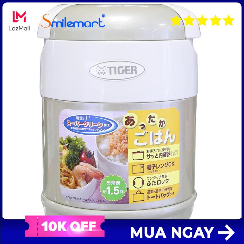Hộp đựng cơm giữ nhiệt tiger lwr-a072, 2 ngăn, giữ nhiệt 6h