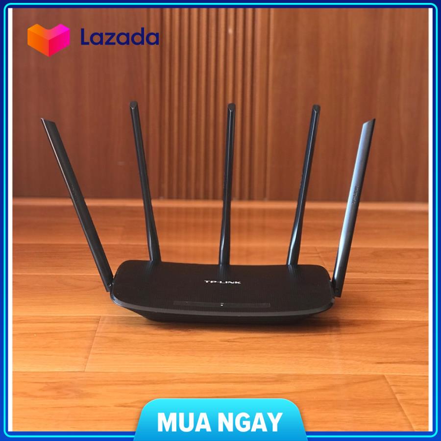 Bộ phát wifi Tplink 5 râu băng tần kép xuyên tường tốc độ cao 1300mbps Router modem phát wifi băng tần kép VDH shop