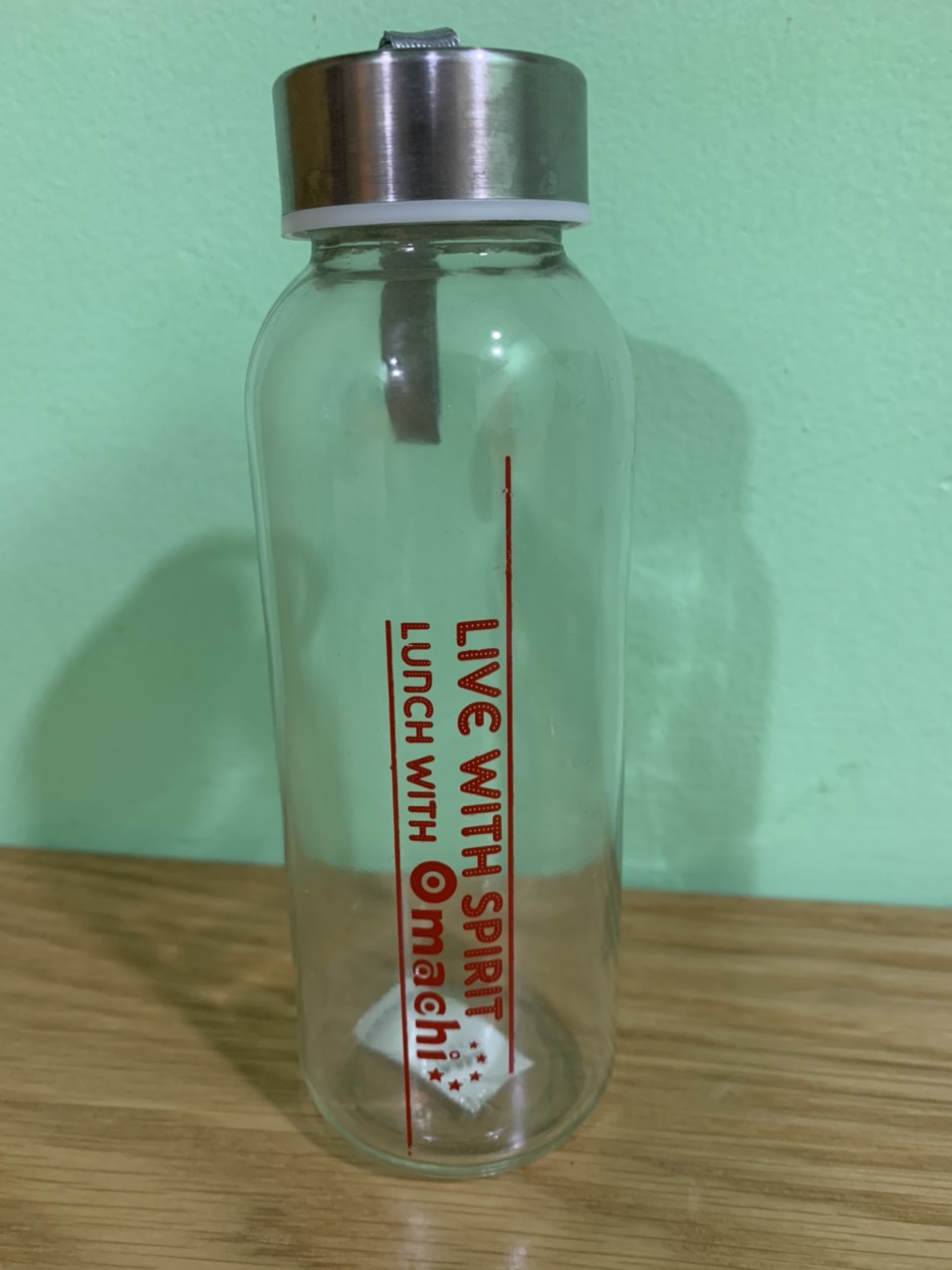 Bình thủy tinh 300ml có dây xách tiện lợi