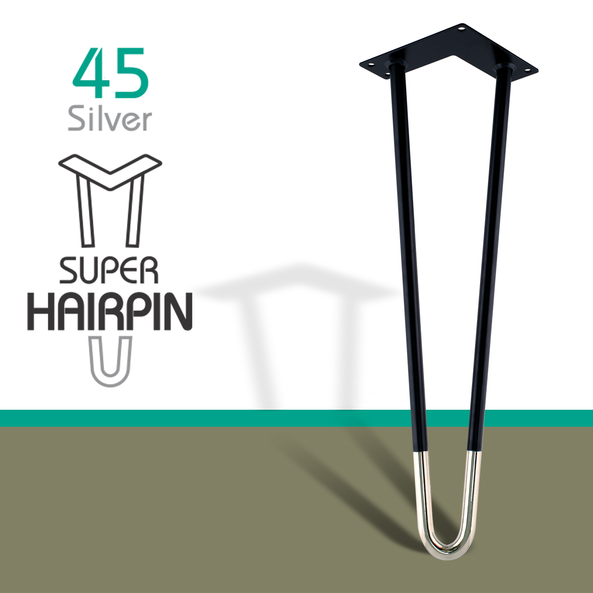 Chân bàn sắt Super Hairpin 45cm