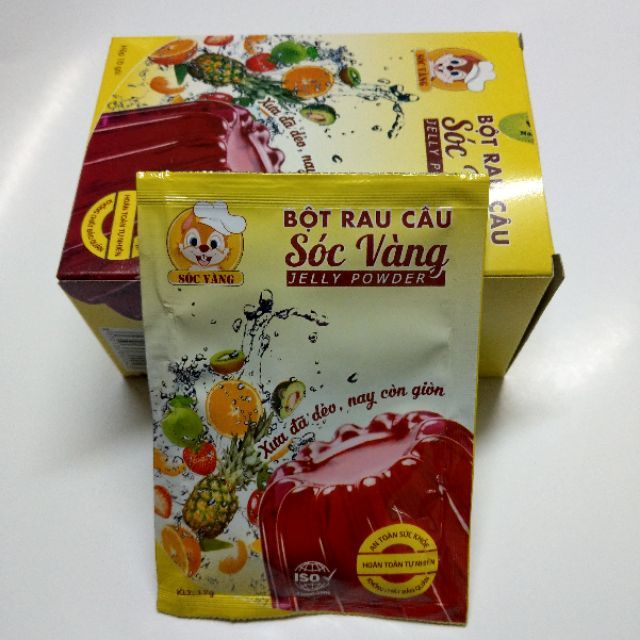1 Hộp Bột thạch rau câu giòn con Sóc Vàng