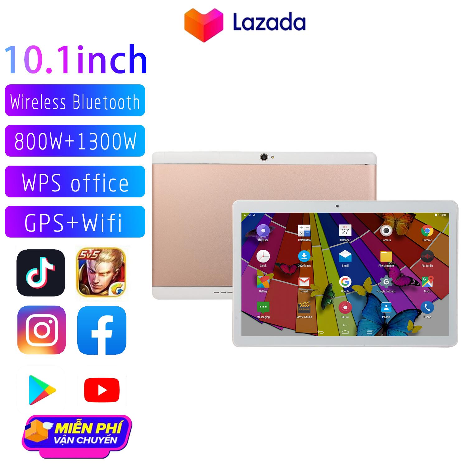 Máy tính bảng hệ thống android 10 inch android 8.0 octa core máy tính bảng 10 inch ram 1gb ram 16gb rom 5mp wifi a-gps 3g lte kính cường lực ips 1280 * 800