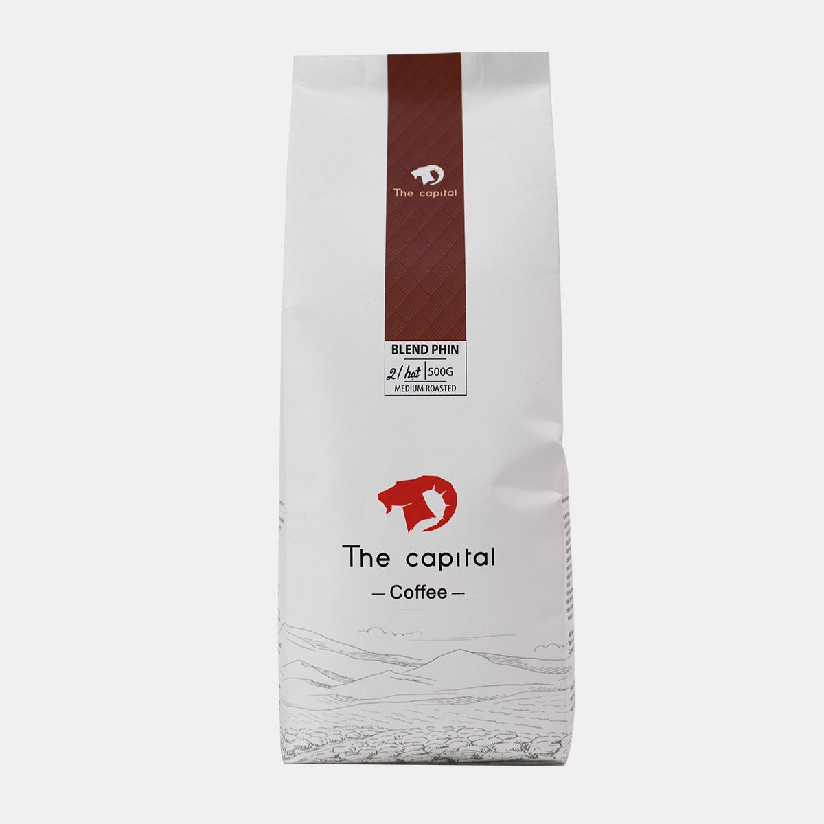 [HCM]Cà Phê Blend Phin - THE CAPITAL - Gói 500g - Rang Mộc Nguyên Chất - Pha Phin - Café - Coffee - Hạt