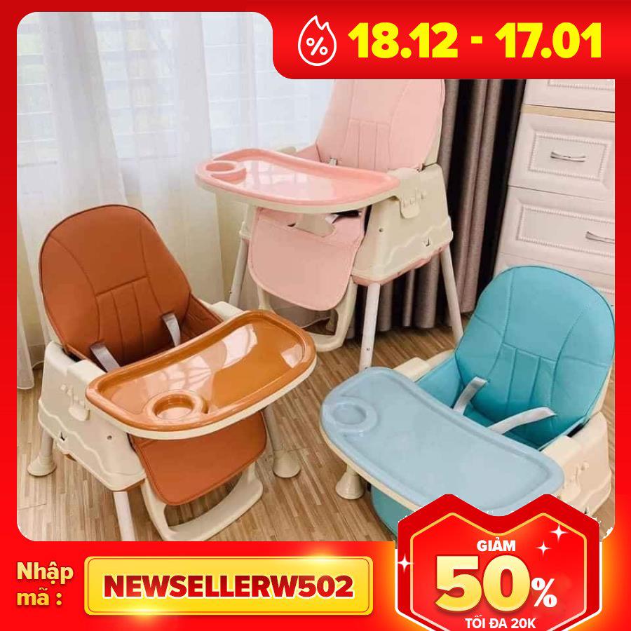 [HCM]Ghế ăn dặm UMO Hàn Quốc  , Hanbei mẫu mới 2021 full nệm và bánh xe nâng hạ 3 cấp độ