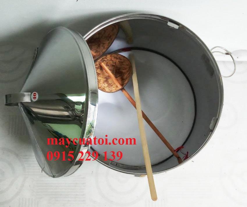 Nồi tráng bánh cuốn ga INOX SIZE 40- đầy đủ Dụng Cụ phục vụ tráng bánh