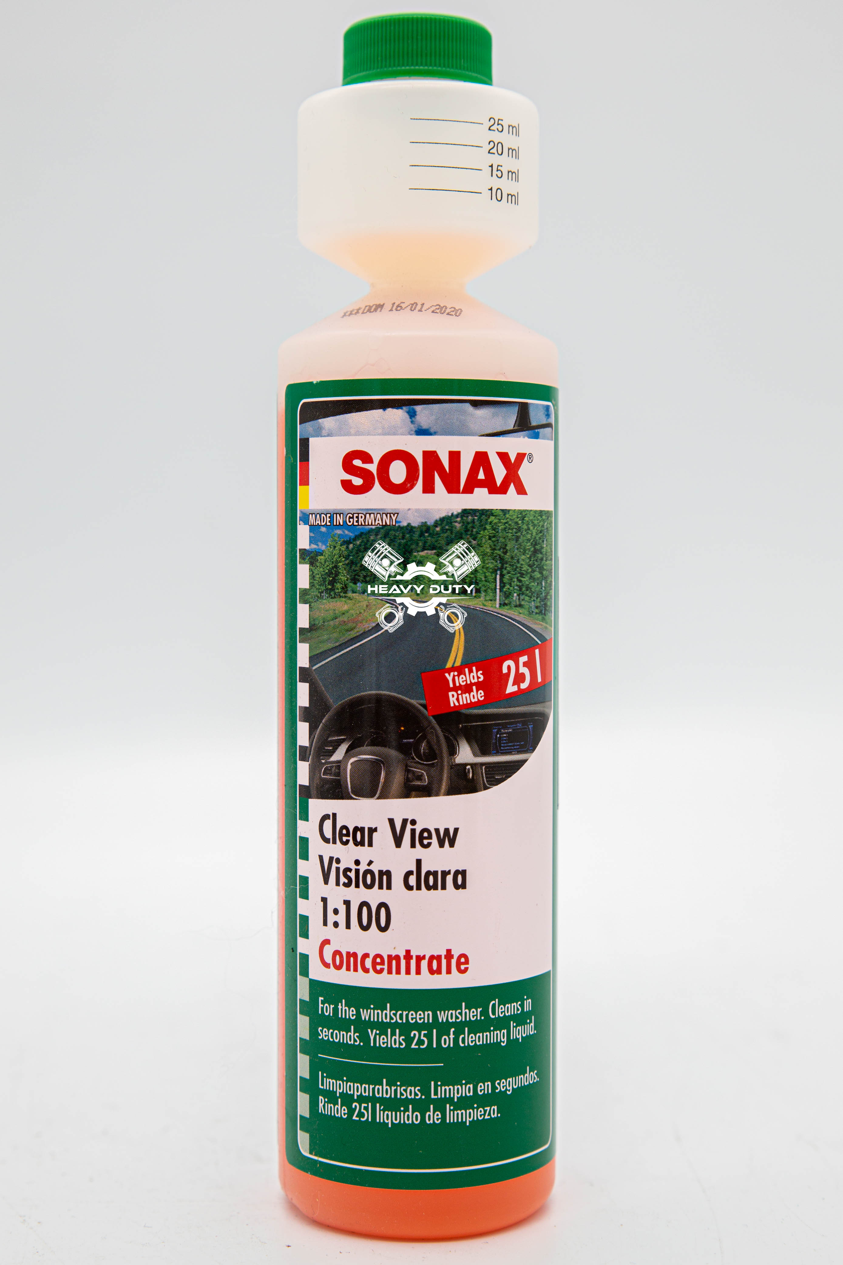 Nước rửa kính pha tỉ lệ 1:100 - SONAX Clear View 1:100 Concentrate