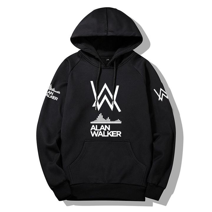 Áo Alan Walker hoodie dài tay mũ trùm đầu vải nỉ co giãn 4 chiều cao cấp