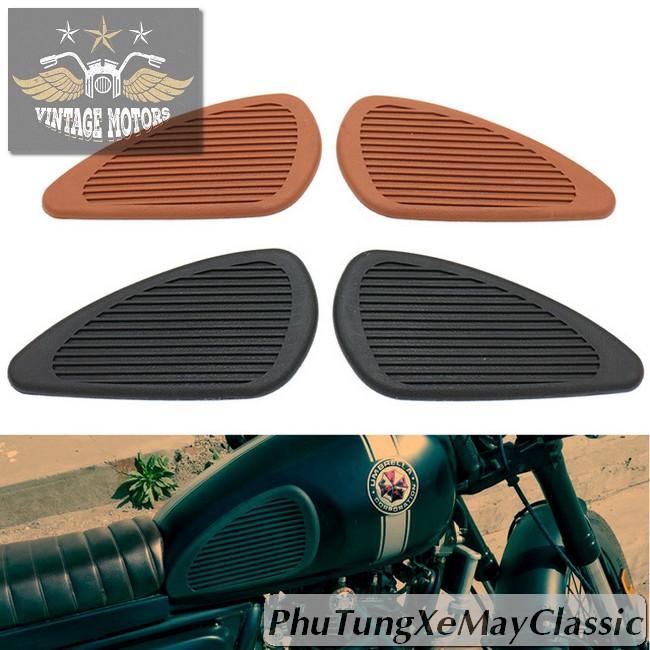 MIẾNG DÁN BÌNH XĂNG CAO SU XE MÁY ĐỘ - Cao su dán ốp chống trượt loại lớn, hàng siêu dày (gồm 2 bên)