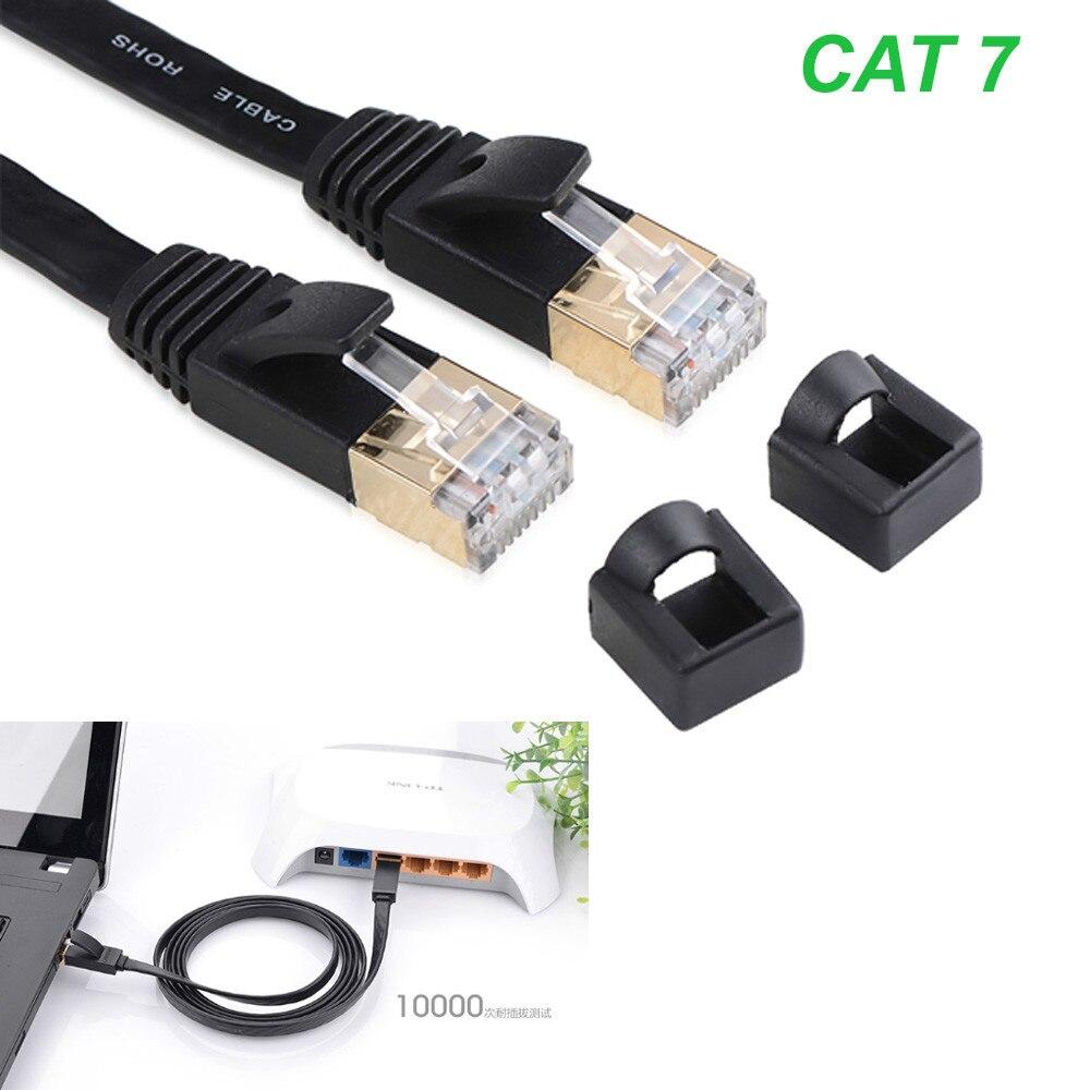 Cáp mạng Cat7 đúc sẵn dẹt dài 15m chính hãng Ugreen 11266 cao cấp