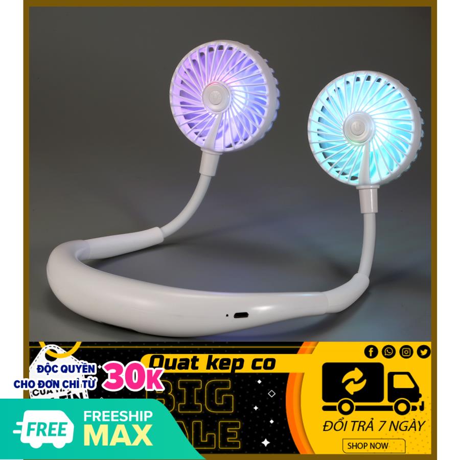 Quạt mini, quạt đeo cổ - QUẠT ĐEO CỔ THỂ THAO ,QUẠT KẸP CỔ TẬP GYM, SẠC USB 5V, VÔ CÙNG TIÊN ÍCH,ĐỘC ĐÁO