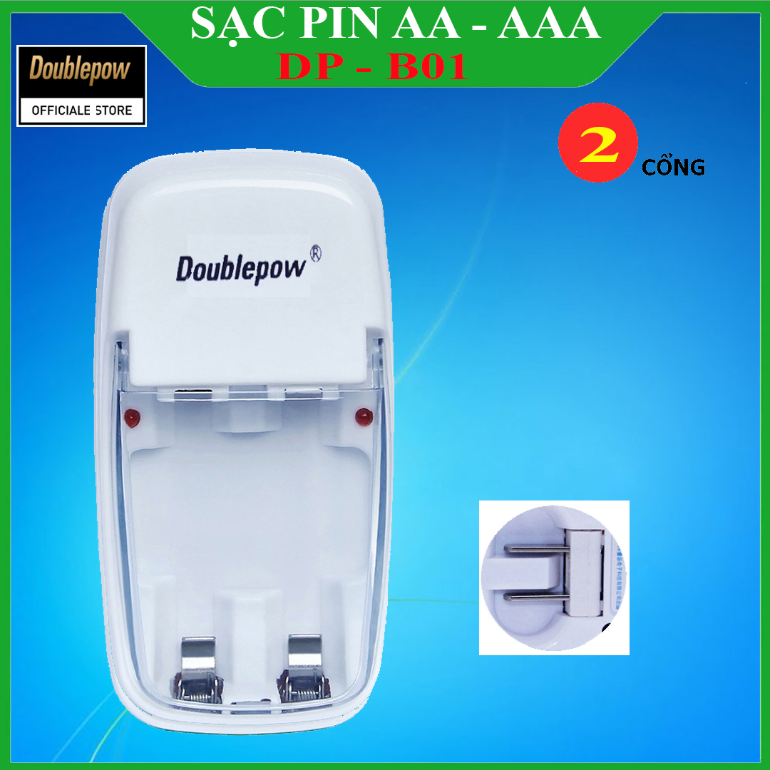 Bộ sạc pin tiểu đa năng Doublepow loại 2 cổng - DP-B01