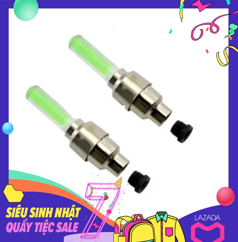 Bộ 2 Đèn LED gắn nắp van xe máy, ô tô