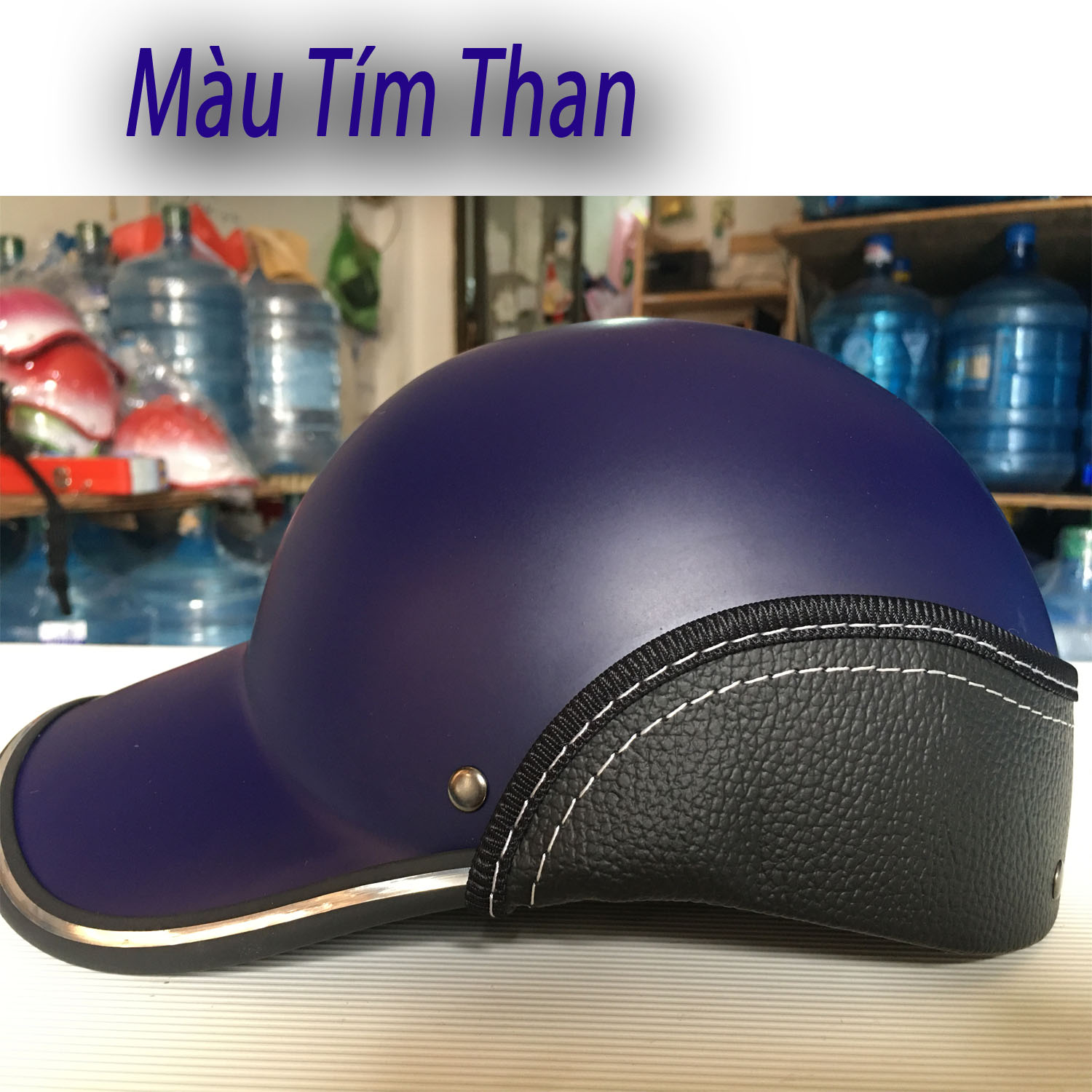 Nón Bảo Hiểm Dạng Kết Da - Mũ Bảo Hiểm Thời Trang Sành Điệu