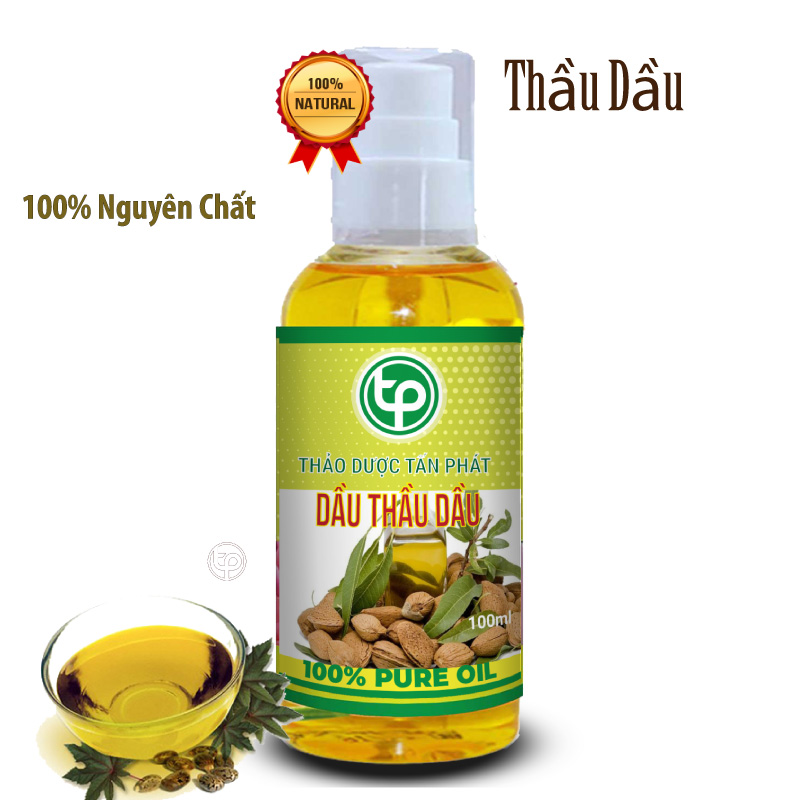 Dầu thầu dầu nguyên chất 100ml - Tấn Phát