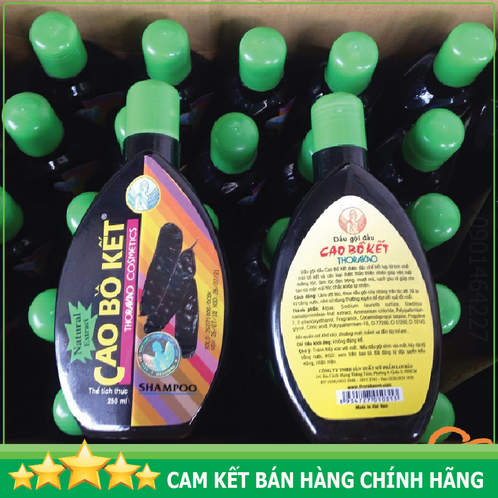 Dầu gội thảo dược Cao Bồ Kết  dưỡng tóc mượt, đen tóc 250ml Thorakao