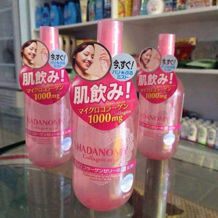 Xịt khoáng Hadanomy Collagen Mist Nhật Bản 250ml