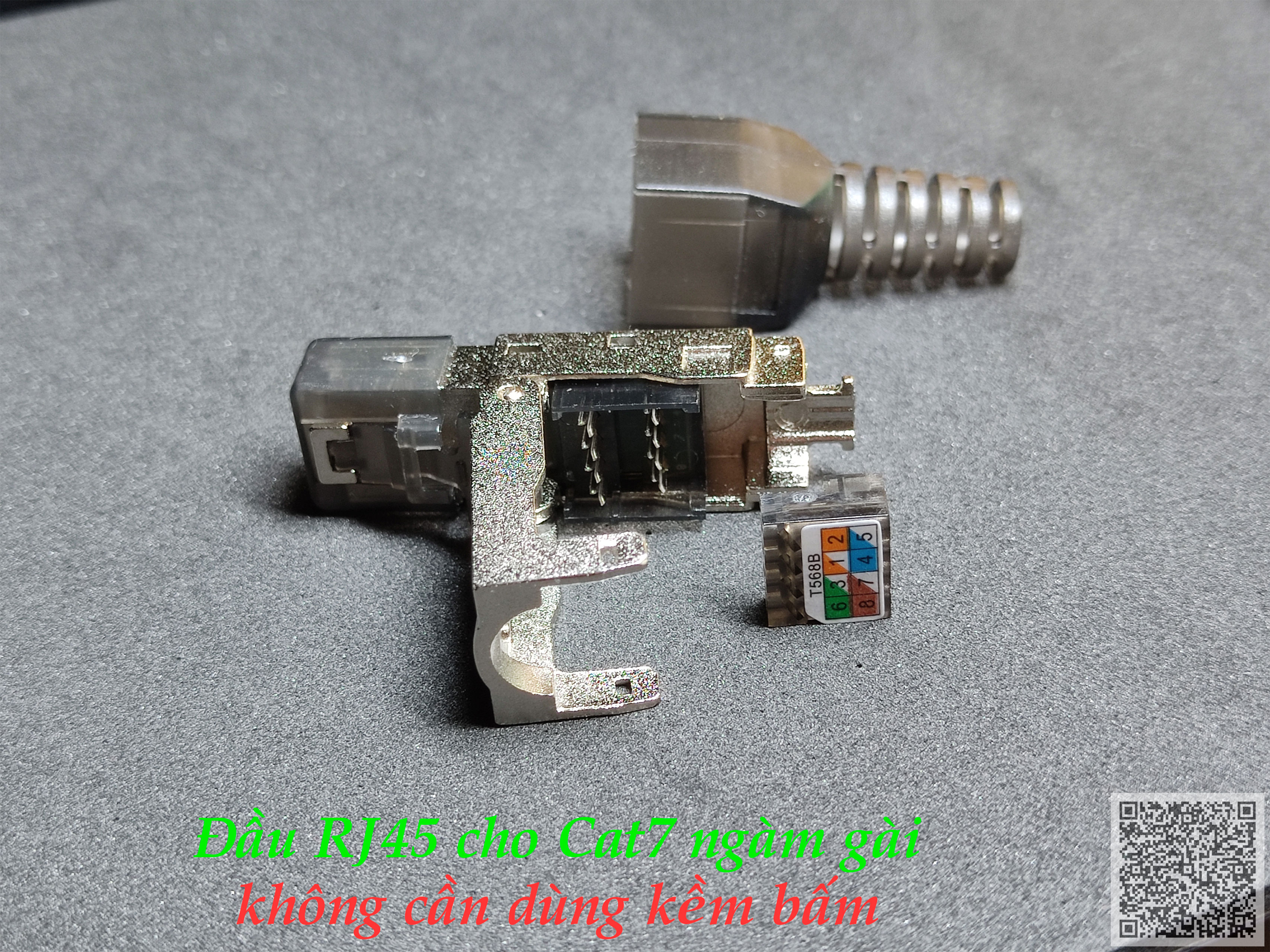 Đầu bấm mạng - hạt mạng rj45 không dùng tool cho cat7 và cat6a