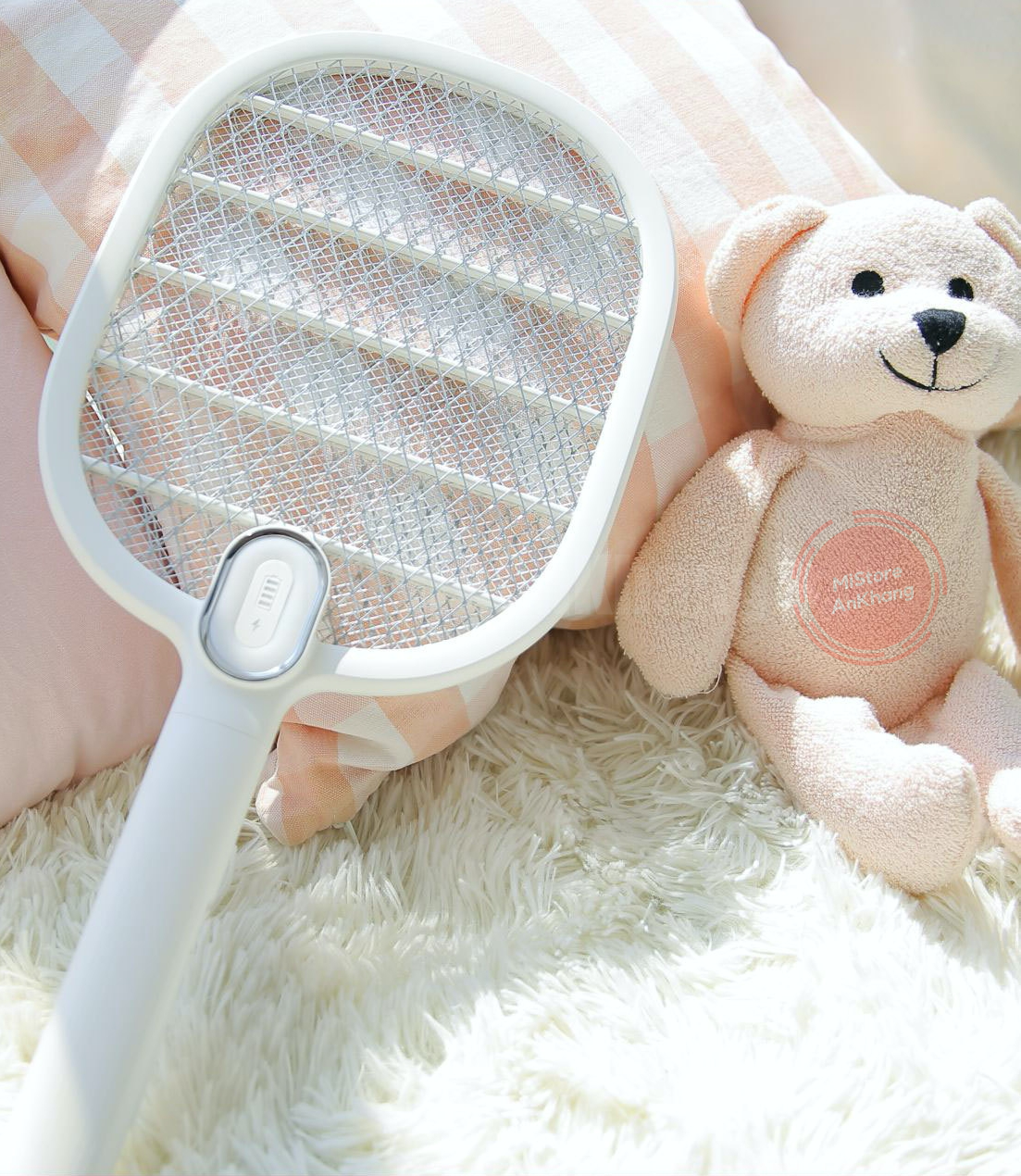 Vợt muỗi Xiaomi VER 2 diệt muỗi cực mạnh, Vợt điện bắt muỗi cao cấp cầm tay tiện dụng sạc pin cổng usb không sợ bị giật