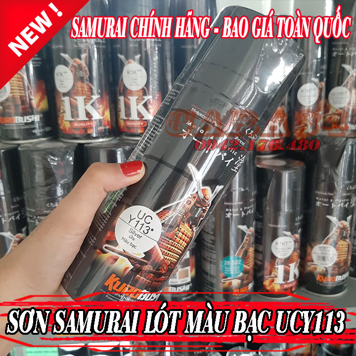SƠN SAMURAI LÓT MÀU BẠC UCY113