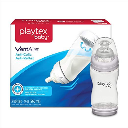 Set 3 bình sữa Playtex cổ rộng 266ml