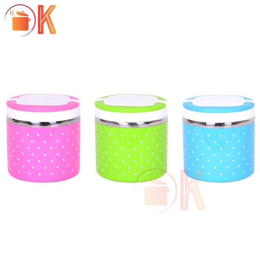 [HCM]Camen Giữ Nhiệt / Khay Đựng Cơm - Hộp Cơm Giữ Nhiệt 1 Tầng Hàng Cao Cấp dung tích 600ml TP-C026