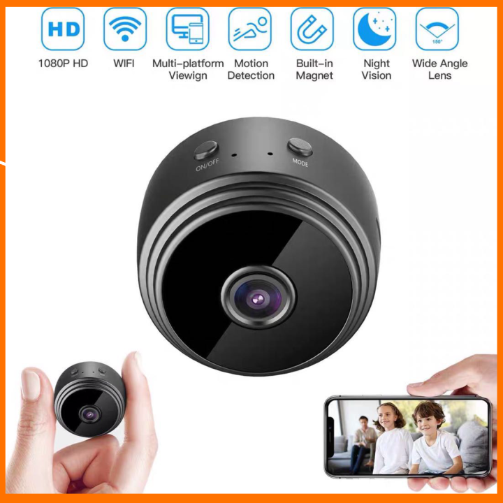 Camera ip wifi mini hồng ngoại hd 1080p kết nối với điện thoại từ xa a9