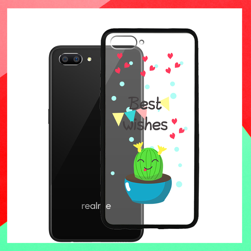 Ốp lưng in nổi họa tiết Xương Rồng cho điện thoại Realme C1 - 02093 8141 XR09 - Viền TPU Dẻo