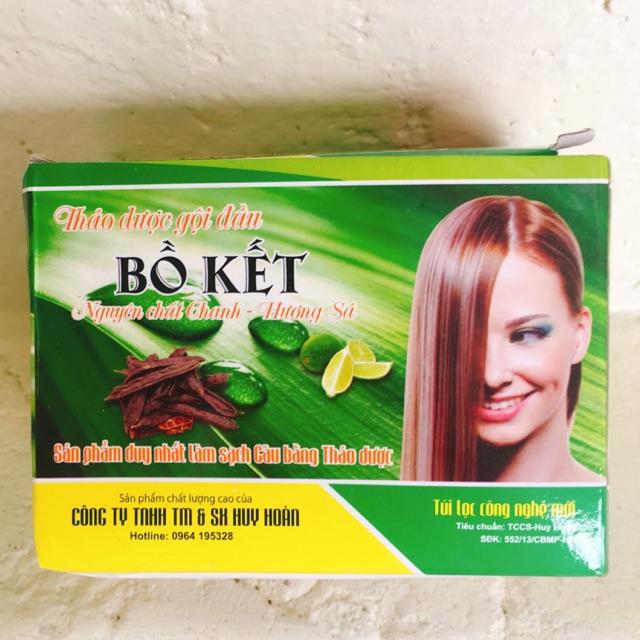 [HCM]Hộp túi lọc gội đầu thảo dược Bồ Kết