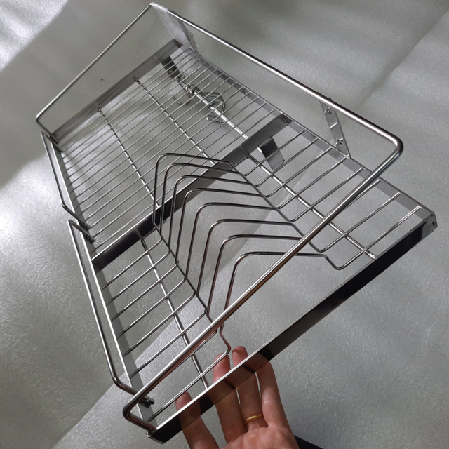 [HCM]Kệ úp chén bát inox 304 - Kệ chén dĩa inox 304 1 tầng gắn tường nhiều size