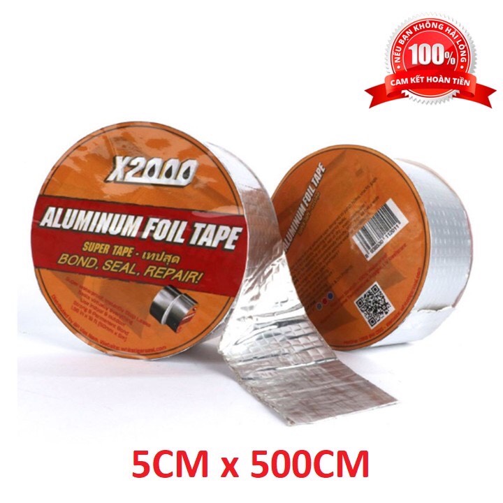 [HCM]Băng keo chống thấm x2000 băng keo siêu dính băng keo Nhật Bản 5cm x 5m dán tường dán mái tôn dán ống nước | băng keo x2000 băng keo chống thấm băng keo chống thấm nước băng keo chống thấm dột chuyên dụng dán mọi vật liệ