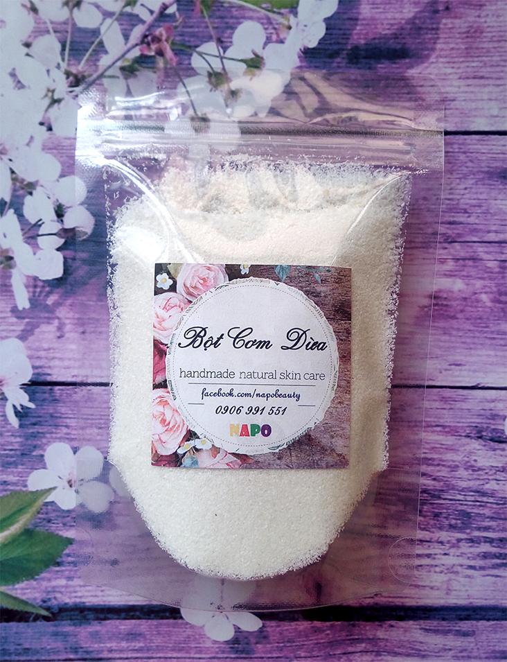 [HCM]Bột Cơm Dừa Sấy Khô 200 Gram - Tẩy TBC Mềm Mịn Da