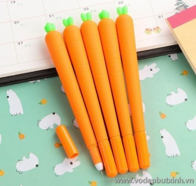 COMBO 3 BÚT CÀ RỐT SIÊU CUTE  KHUYẾN MÃI CỰC SỐC