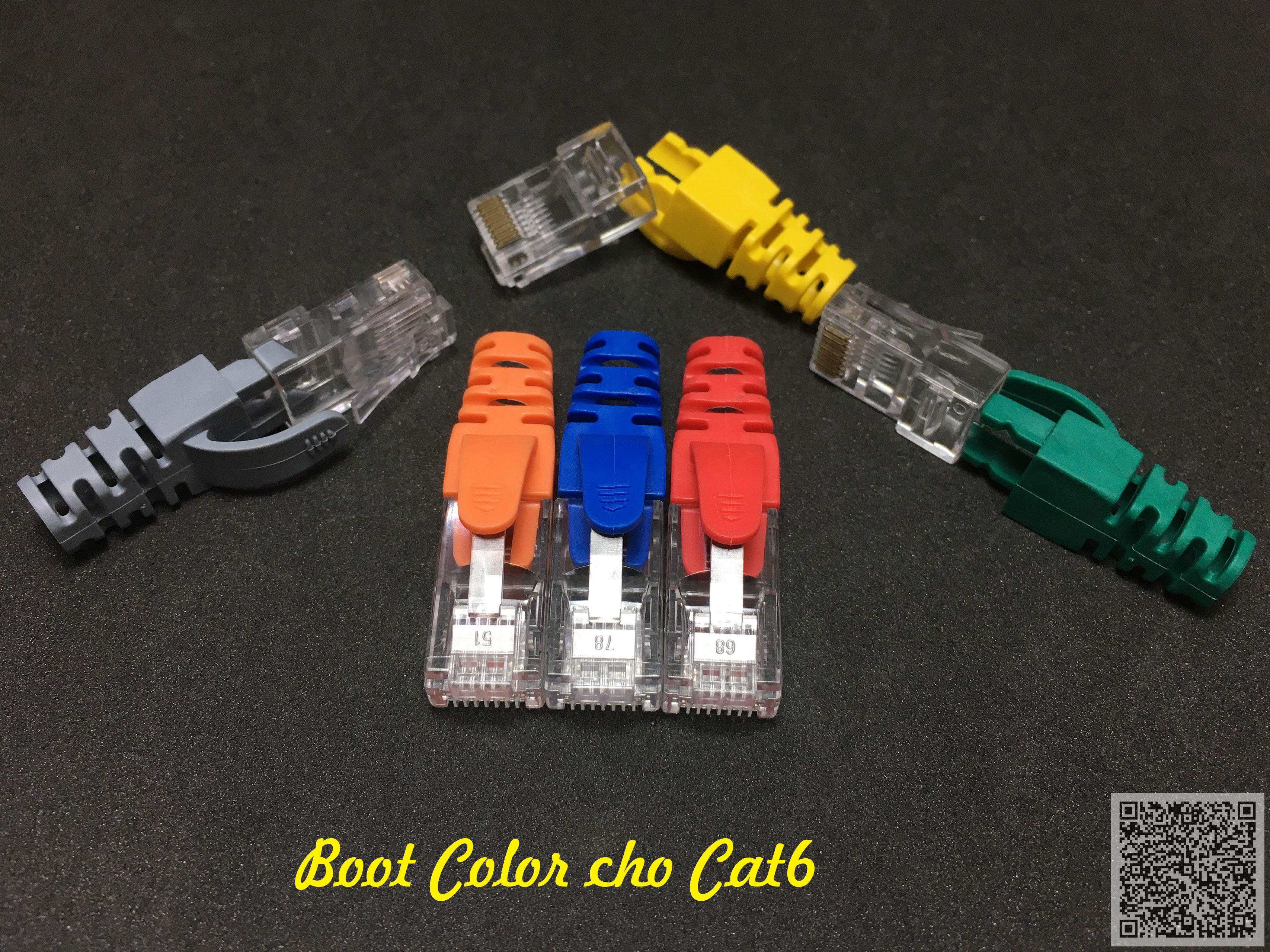 Đầu chụp mạng RJ45 dùng cho Cat6 - 100 cái