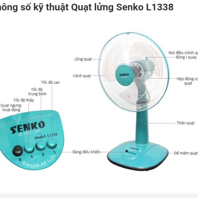[HCM]Quạt lửng Senko L1338 ĐỔI SANG MÃ L1638