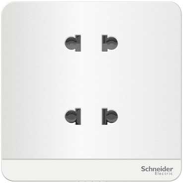 [HCM]Bộ ổ cắm đôi 2 chấu 10A màu trắng dòng AvatarOn màu trắng của hãng Schneider E83426U2