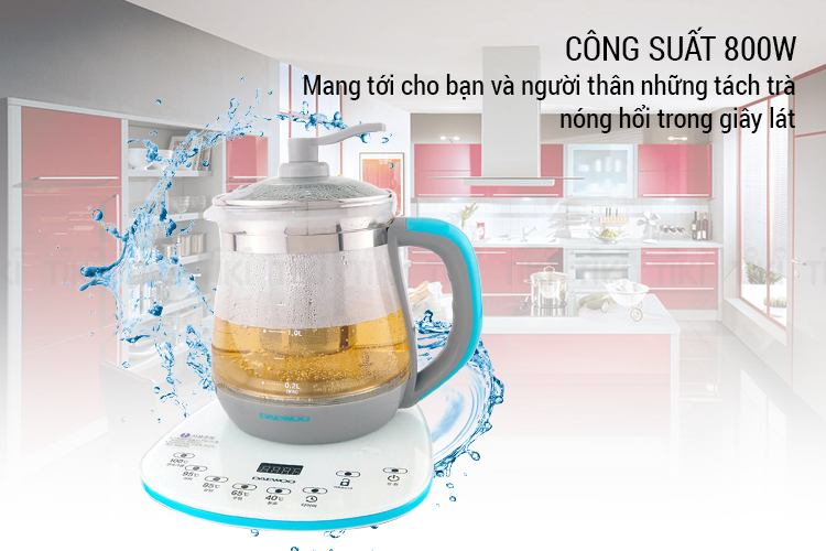 Ấm đun trà điện đa năng Daewoo DEK-MA980 (1.8L) - Hàng chính hãng