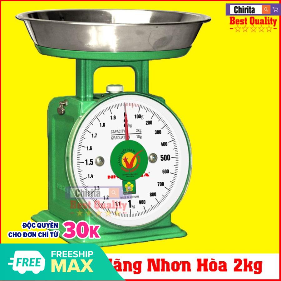 Cân Đồng Hồ Nhơn Hòa 2Kg - Hàng Chính Hiệu - Chirita CĐH2