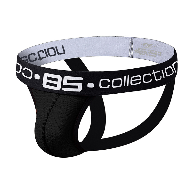 Quần Jockstrap nam BS85 thông hơi gợi cảm, quần sịp nam sexy - Đen